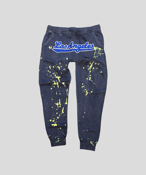 Open image in slideshow, Vintage Navy Los Angeles Paint Joggers
