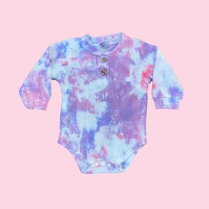 Open image in slideshow, Toddler Pink Lilac Tie Dye Onesie
