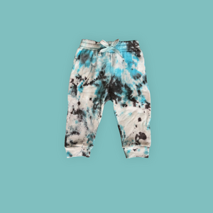 Open image in slideshow, Toddler Blue Tie Dye Joggers
