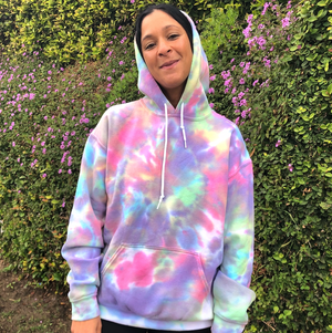 Open image in slideshow, Cotton Candy Tie Dye Hoodie
