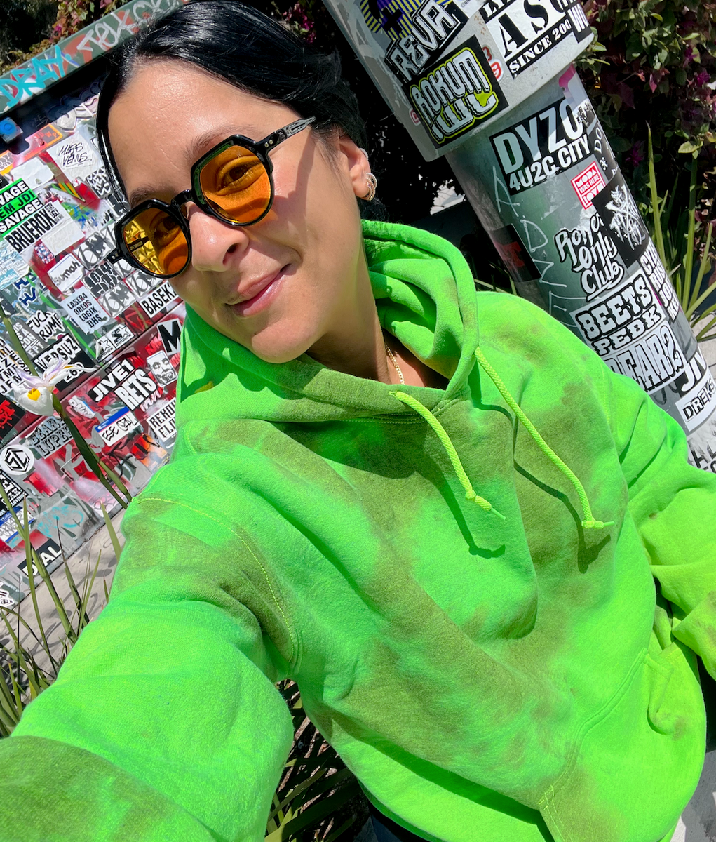 Lightening Green Neon Tie Dye Hoodie Large / Neon Green Lightening Green Neon Tie Dye Hoodie Large / Neon Green