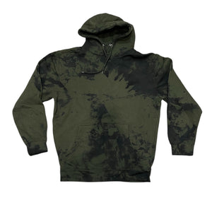 Open image in slideshow, Army Green Tie Dye Hoodie
