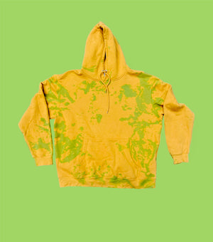 Open image in slideshow, Mustard Green Tie Dye Hoodie
