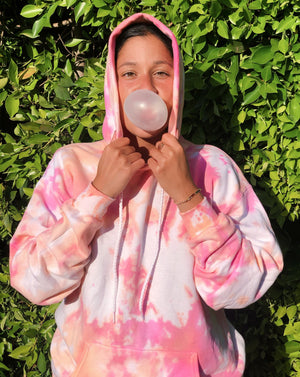 Open image in slideshow, Peach Sherbert Tie Dye Hoodie
