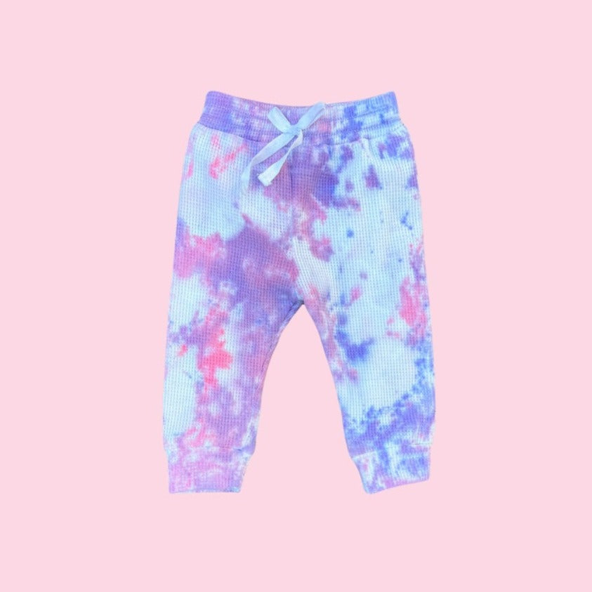 Toddler Pink Lilac Tie Dye Joggers