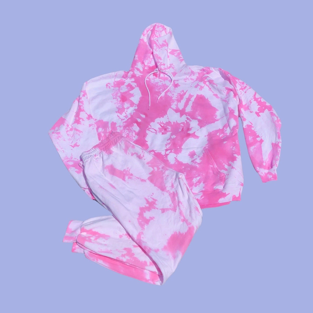 Pink Tie Dye Loungewear Set