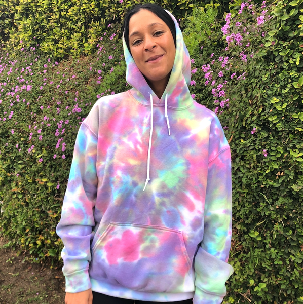 Cotton Candy Tie Dye Hoodie Youngwildandserene