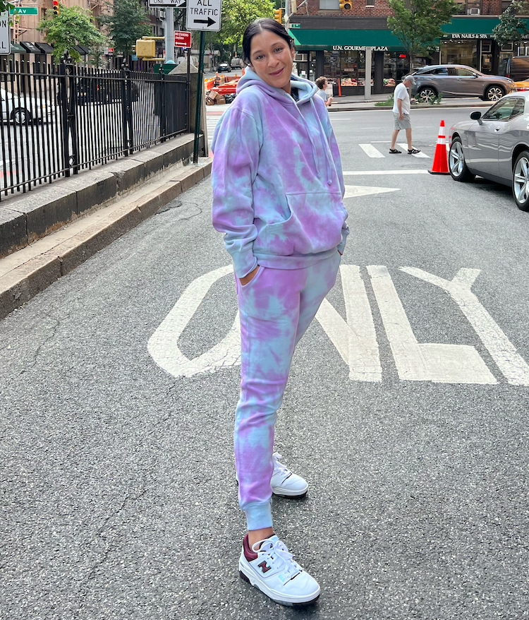 Pink tie dye discount sweatshirt and sweatpants
